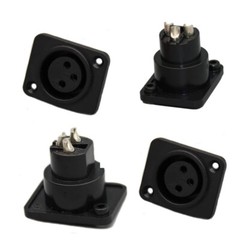 20PCS 3-Pin XLR Female Jack Panel Mount Microphone Connector Adapter Converter