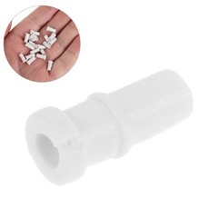 50Pcs White Lapel Microphone Tail Boots for 2Mm Cable Daily Use Mic Protector