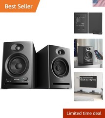 Dynamic C7 Studio Monitors – 3.5-inch Woofer with Wireless Versatility – Black