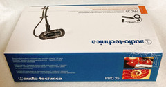 Audio-Technica PRO35 Cardioid Condenser Mic for Sax Brass Drums w/ Clip