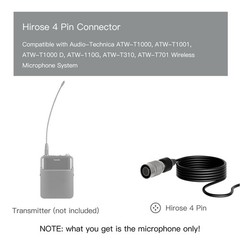J K MIC-J 044 Lapel Microphone Lavalier Microphone Compatible with Audio Tech…