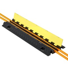 Uimoso 3PCs Cable Protector Ramp 2 Channel 22000 lbs Load Wire Cable Cover Ramp