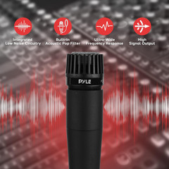 Professional Dynamic Microphone – 12-Unidirectional Handheld Moving Coil Mic wit