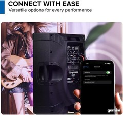 Gemini GD-L215PRO Bluetooth PA Speaker 1300W LED Lights 15″ Woofer
