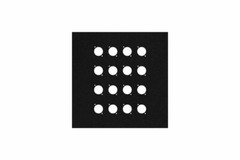 10 inch Flat Metal Wall Panel with 16 Connector D-Series Holes by Elite Core