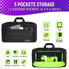DJ Controller Case for DDJ-FLX4/ DJ 400/ DDJ-REV1, Padded DJ Controller Bag w…