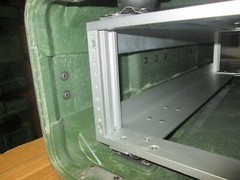 Rackmount 04U x24 Slide Out General Dynamics Composite Shock Mount Rack Case