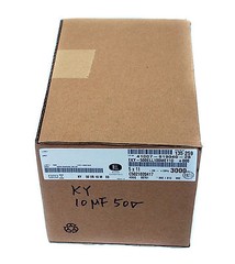 100pc Electrolytic Capacitor KY 10uF 50V +105℃ 5000hr Nippon Chemi-Con 5x11mm
