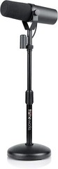 Gator Desktop Microphone Stand with Round Weighted Base & Adjustable Height