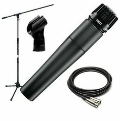 Shure SM57-LC Cardioid Dynamic Instrument w Microphone Mic Clip NEW