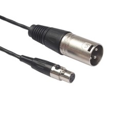 3-Pin Mini XLR Female to 3-Pin XLR Male Lavalier Microphone Cable Mic Cord B96