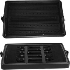 6U Rack Case 19″ Rackmount Flight Cases Portable Carry w/Microphone Compartments