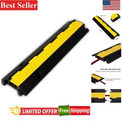 Cable Protector Ramp 39.37×9.84 Inches 22000lbs Capacity Indoor Outdoor