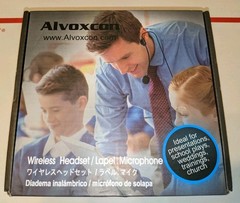 Alvoxcon Wireless Headset Lavalier Microphone System TG210 UHF 3.5mm NEW