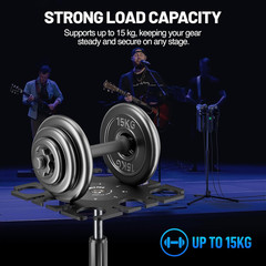 MA-H1 8-Slot Multi-Microphone Holder Wired Wireless Handheld Microphone Threaded