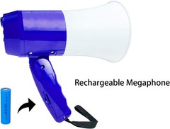 Bullhorn Rechargeable Megaphone Speaker with 240’s Blue