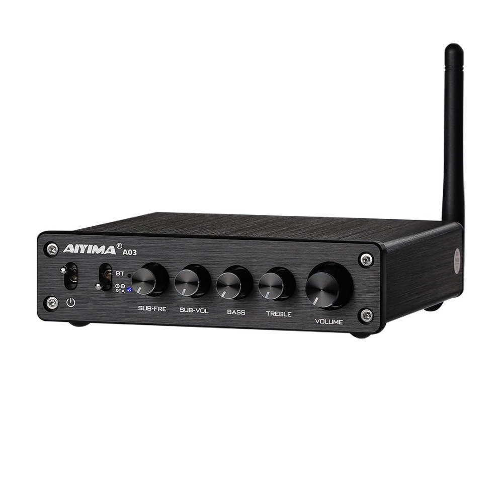 AIYIMA A03 2.1 Channel Class D Amplifier 50W * 2+100W TPA3116 Bluetooth Stereo A