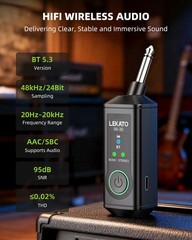 LEKATO iW-30 Bluetooth One/Dual Receivers 48kHz/24bit Stereo Audio f/Audio Mixer