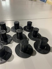 Lot of Speaker Cabinet Metal Pole Mounts 1 3/8″ Stand Mount Plastic and Metal