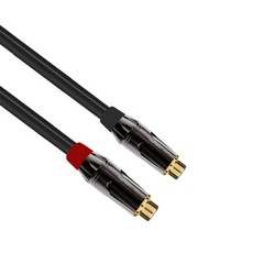 RCA Male Mono to Dual RCA Female Mono Splitter Y Cable Extension Gender Change