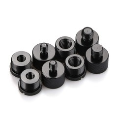 8* Mic Stand Thread Adapter Kit 5/8 Female To 3/8 Male 5/8 Female To 1/4 Male