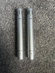 Samson C02 Small Diaphragm Condenser Microphone Pair Silver XLR Mountable