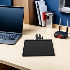 2Pcs Durable Microphone Stand Plastic Tray Clamp on with Stable Grip for Home