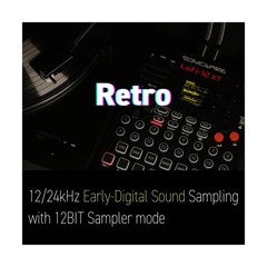 Sonicware Lofi-12 XT Low-res Digitized Sampler- Black