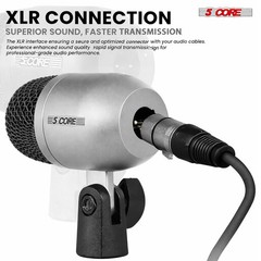 5 Core Conga Mic Snare Tom Microphone Drum Kit Condenser XLR Instrument Mics