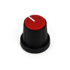 PixelGear Black D-Shaft Knob w/ Red Cap & White Indicator Line for DBX 160A