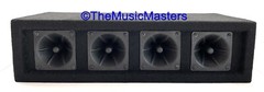 Pair 4-Way 200W Super Horn Tweeter Speaker Boxes Pro Studio DJ PA Car Home Audio
