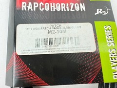 x(2) Rapco Horizon 10FT Mini Patch Cable XLRM-BLUNT M2-10M