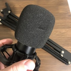 Adjustable Microphone Arm Stand With Microphone Missing the Desk Mount Clamp