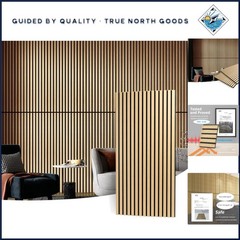 Easy Install Wooden Slat Panels for Walls and Ceilings, 3D Acoustic Design