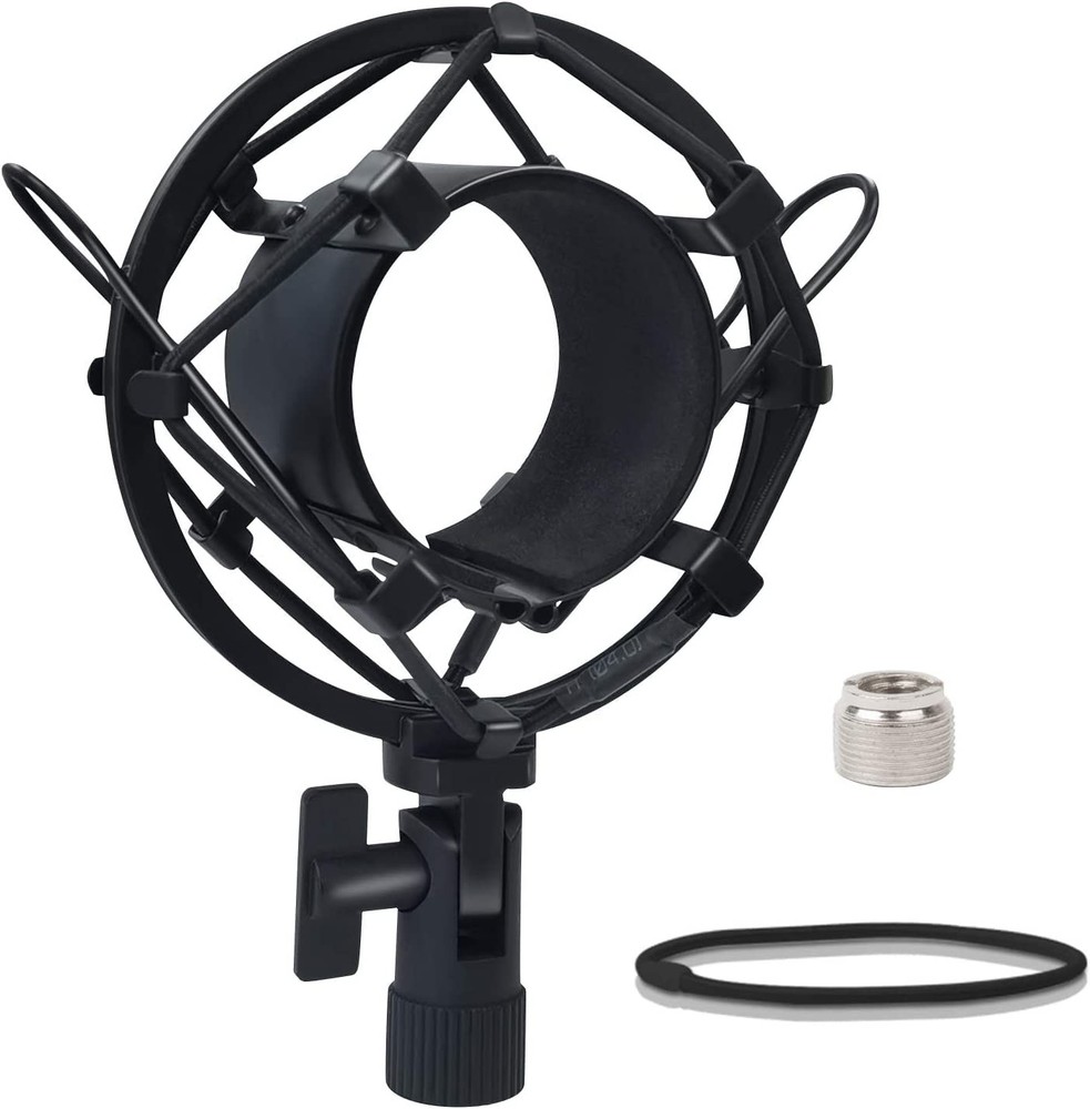 SUUNTOK Shock Mount Microphone Holder Anti-Vibration Suspension MSM03, Black