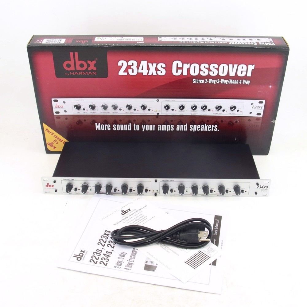 234XS 2/3Way Crossover Stereo Electronic 4-Way Mono Audio Device Crossover DBX
