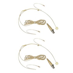 2x For Shure Wireless System Headset Mic Headworn Microphone Mini XLR 4 Pin TA4F
