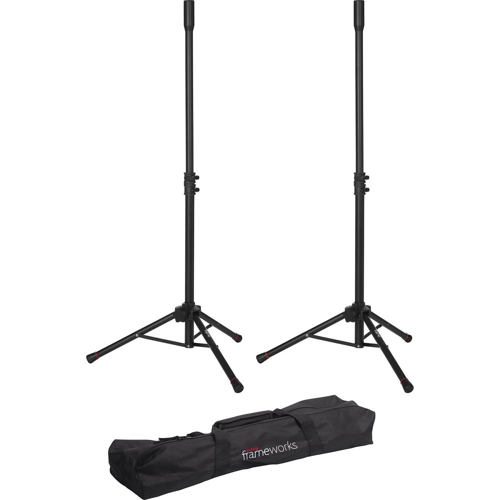 Gator GFWSPK0250SET Lightweight Compact Mini Tripod Speaker Stand Set w/ Nylon C