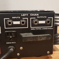 Vintage Kustom X Stereo Power Amp SPA Solid State Bass Guitar Home Audio PA