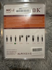 J K Professional Headworn Microphone MIC-J071S TA4F Shure Compatible Headset