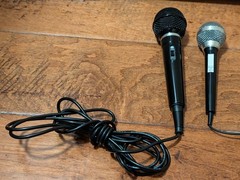 Lot of 2 Microphones EX-242 WMS-20 Japan & Uni-Directional Dynamic 600 DM-30