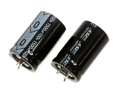2pc Electrolytic Capacitor Snap in Can HP 1500uF 100V 105℃ 2000hrs φ25x41mm SC