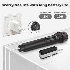 Wireless Microphones, Professional Dual Karaoke Microphone for Singing, Handheld
