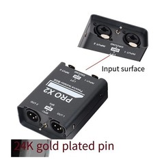 Audio Current Eliminator XLR 6.5 Isolator 2-Way Audio Isolator Black