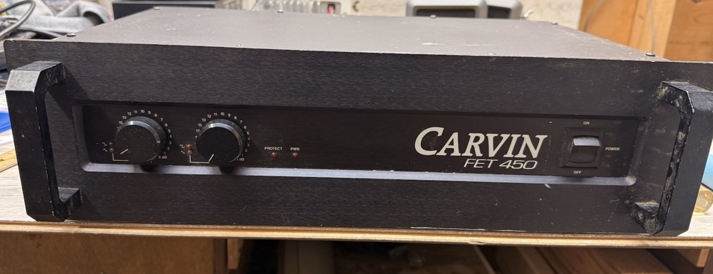 CARVIN MOSFET FET 450 Power Amplifier Rack Mount 450 Watts – Parts/Repair Only