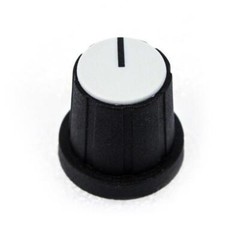 PixelGear Black 18-Point Knob with Gray Cap for Rane HC-6, MP-24, PE-15, SM-26