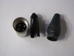 1 Neutrik Metal XLR Mic Connector Part Male Connector Replacement End 3 Pin 3XLR