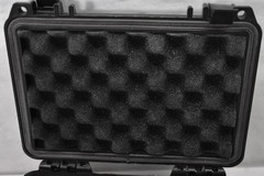Hardshell Storage Case w Foam Inserts Storage Black Finish w Snap Closures
