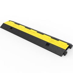 VEVOR 3pcs 2Channel Rubber Electrical Wire Cable Cover Ramp Guard Cord Protector