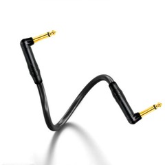 6.35mm 1/4 in TS Male Right Angle to Male Right Angle Instrument Audio Cable B22
